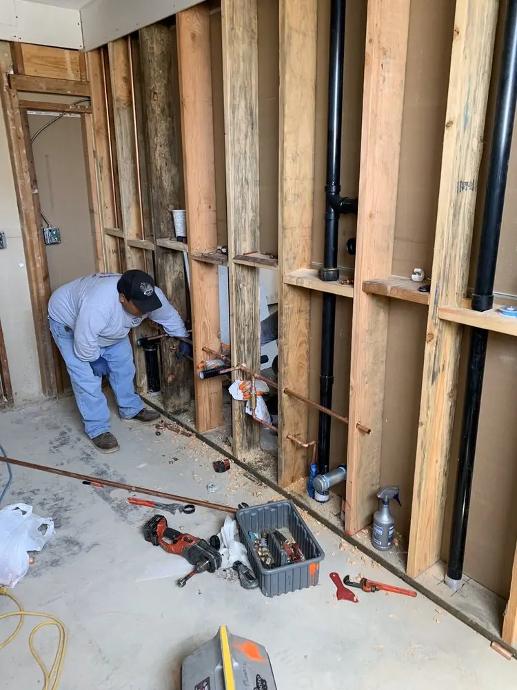 Commercial rough-in plumbing for Trenchless Sewer Repair in Cherokee Trail